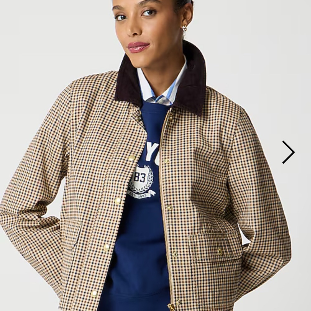 JCrew Plaid Field Jacket